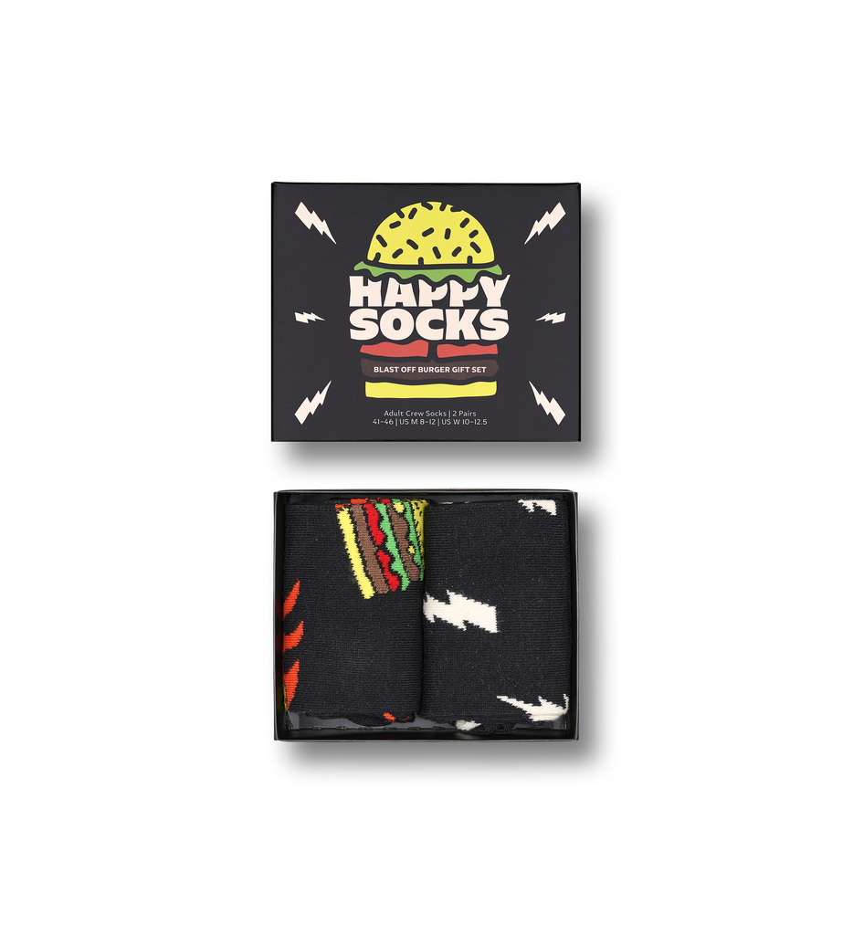 2-Pack Blast Off Burger Socks Gift Set