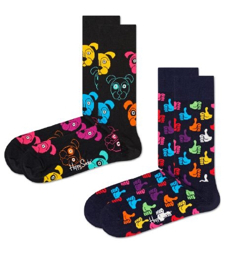 2-Pack Classic Dog Socks