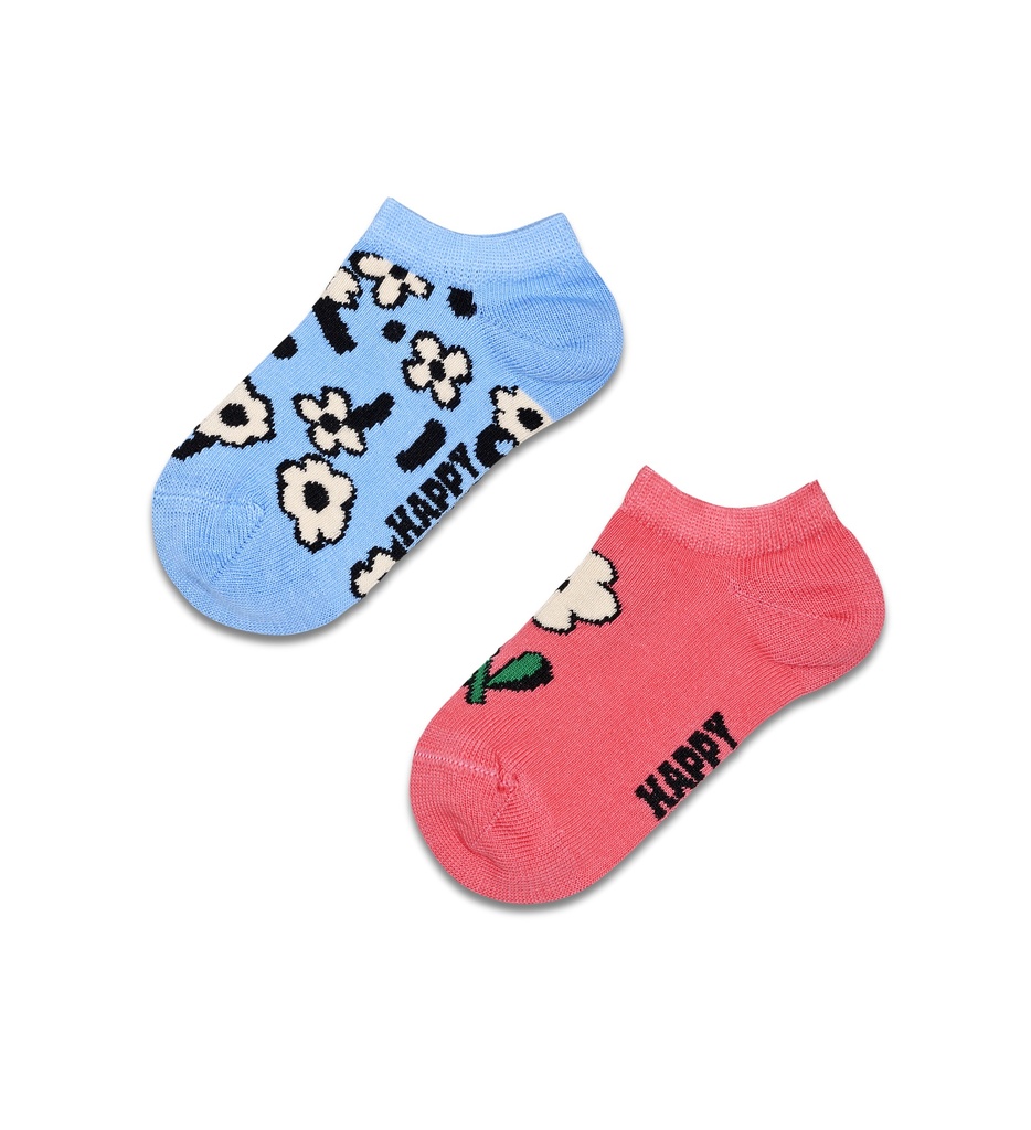 Kids 2-Pack Flowers Low Socks