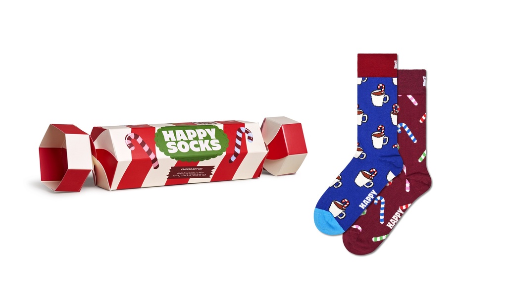 2-Pack Holiday Striped Cracker Gift Set