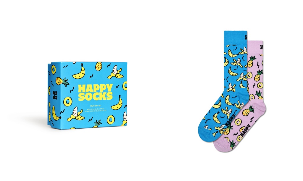 2-Pack Fruits Socks Gift Set