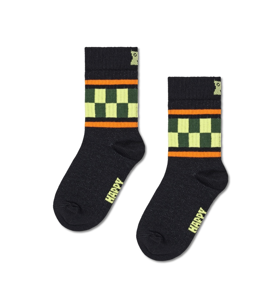 Kids Checked Stripe Sock