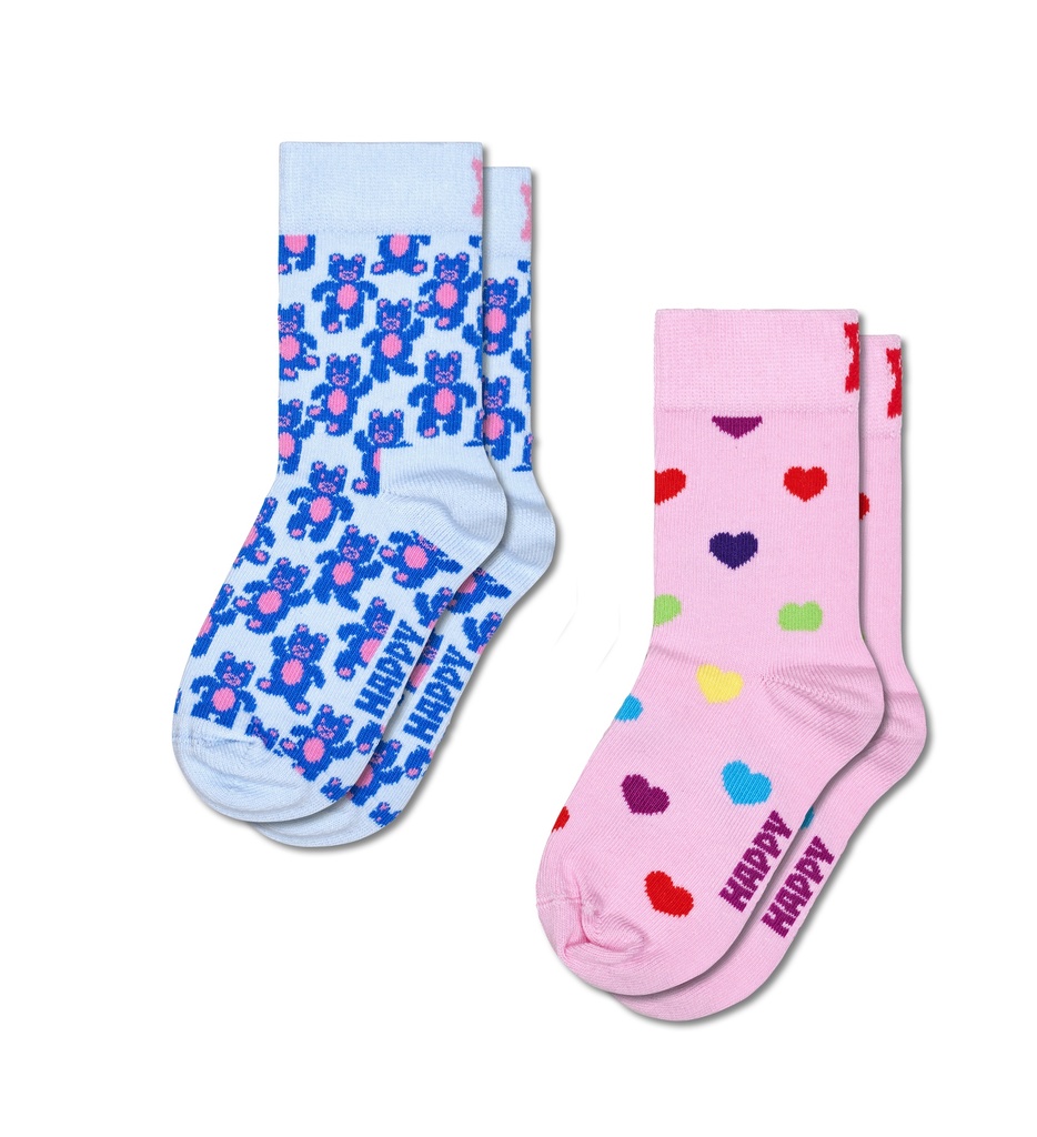 Kids 2-Pack Teddy Bear Socks