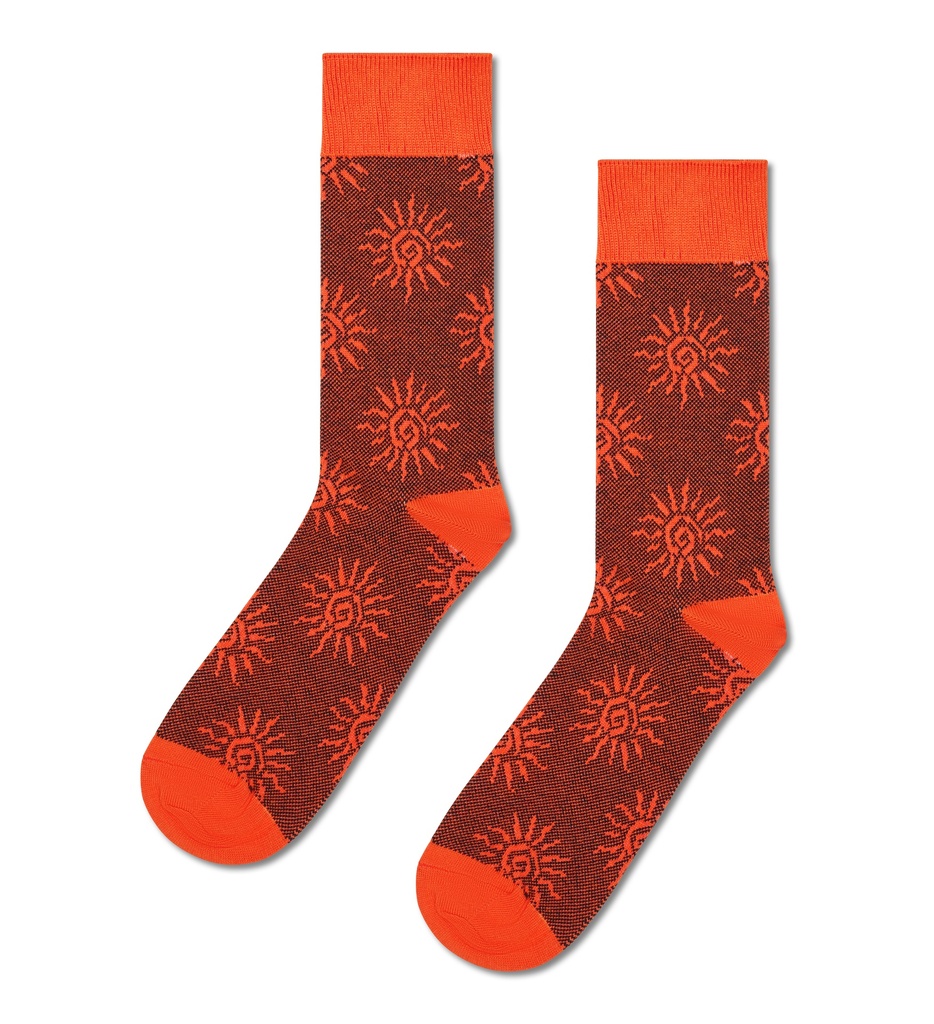 Sun Jacquard Sock