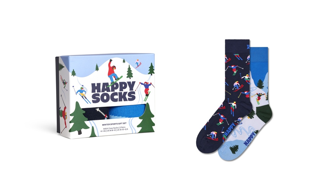 2-Pack Winter Sports Socks Gift Set