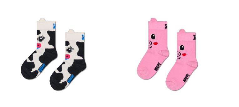 Kids 2-Pack Cow Socks