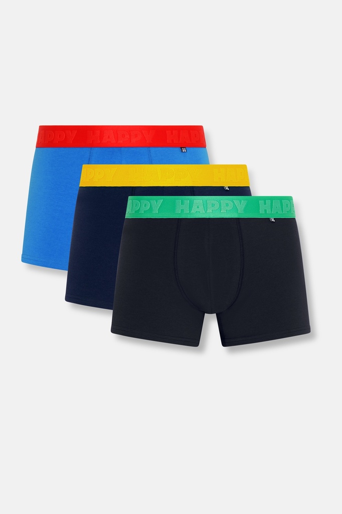 3-Pack Solid Mix Short Boxers