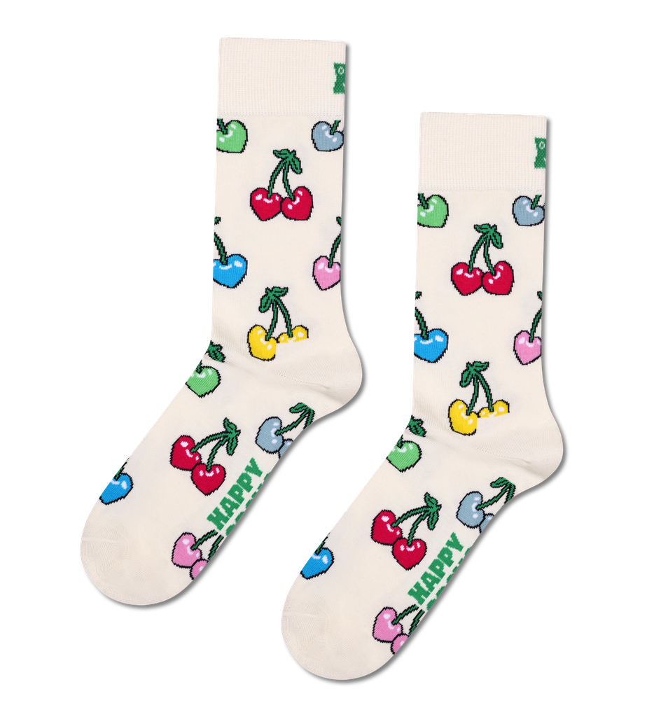 Cherry Heart Sock