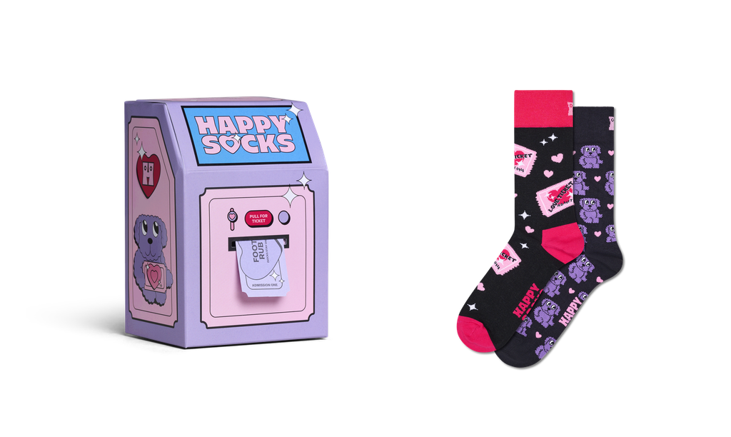 2-Pack Love Tickets Socks Gift Set