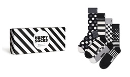 4-Pack Classic Black &amp; White Socks Gift Set-XCBW09-9150