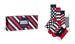 4-Pack Classic Navy Socks Gift Set-XBDO09-6002