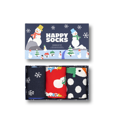 3-Pack Snowman Socks Gift Set