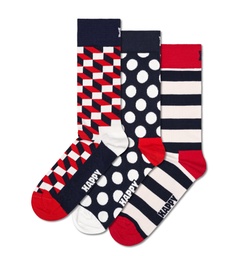 3-Pack Classic Filled Optic Socks