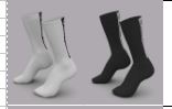 RM Crew Socks 2-Pack Block 1