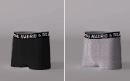 RM Kids Boxer Trunks 2-Pack - Black &amp; Grey